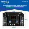Steamspa 12kW QuickStart Steam Bath Generator with Dual Aroma Pump in Matte Black BKT1200MK-ADP